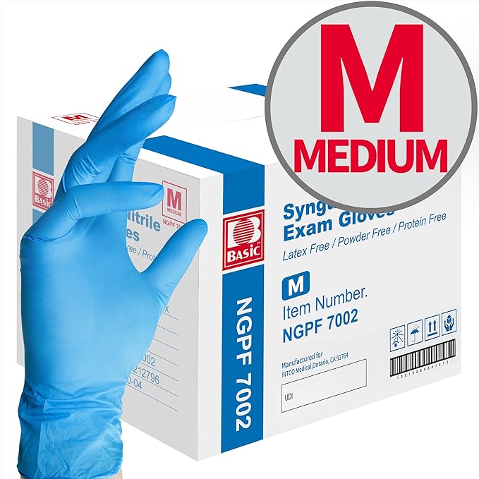 Basic Medical Clear Vinyl Exam Gloves - Latex-Free & Powder-Free - VGPF-3004 (Case of 1,000), Xtra Large - Image 11