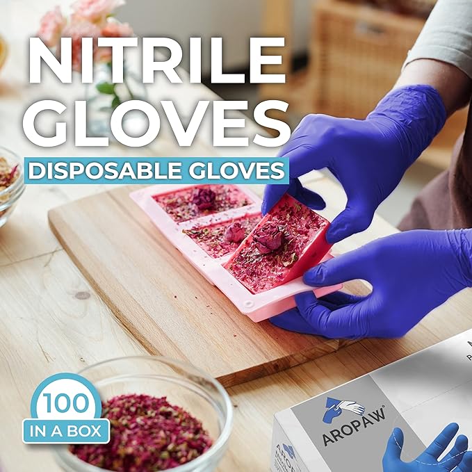 Basic Vinyl Exam Gloves, 4 mil Safty Glove Latex-Free & Powder-Free, SGBE 8003 Synmax Disposable Medical Glove Large (Case of 1000, Black) - Image 6